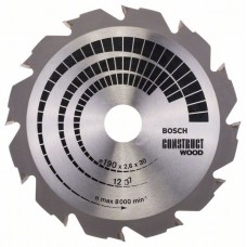 Диск пильний Bosch Construct Wood Ø190 × 2,6 × 30мм, 12z, HB