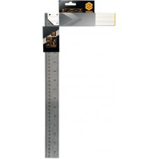Кутник столярний Vorel, 400 мм, з рівнем, метрична і дюймова шкала