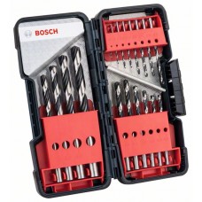 Набір свердл Bosch по металу HSS PointTeQ, Ø1,5-10м, 18шт, ToughBox