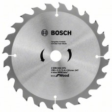 Диск пильний Bosch Eco for Wood Ø190 × 20мм 24T