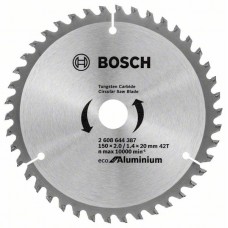 Диск пильний Bosch Eco for Aluminium Ø150 × 20мм 42T