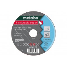 Круг відрізний Metabo Flexiarapid super Inox A 60-U, Ø125×1,0×22,23мм