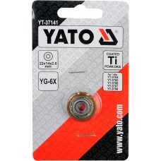 Ролик для плиткоріза YATO YG-6X, Ø22 × 14 × 2 мм