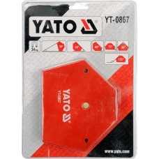 Магнітний кутник для зварювання Yato, 111×136×24мм, 34кг