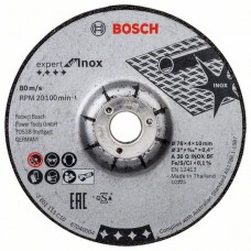 Круг зачисний Bosch Expert for Inox A 30 Q INOX BF, Ø76×4,0×10,00мм, 2шт