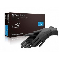 Рукавички Nitrylex° black нітрилові оглядові, чорні, розмір L